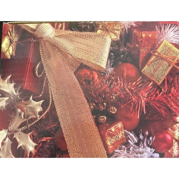 Mikasa Crystal Christmas Tree Bowl With Gold Trim Lead Crystal - Picture 8 of 10